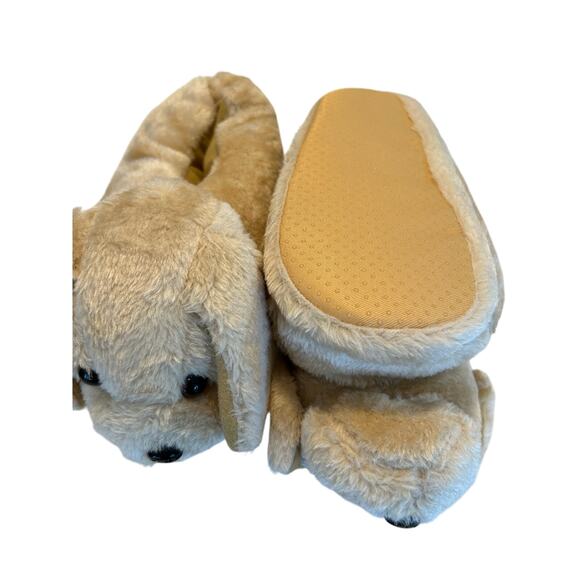Funziez Fuzzy Dog Slippers Unisex Animal Print Cozy Winter Footwear SZ M - Picture 10 of 11